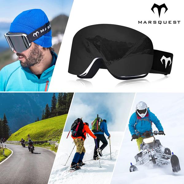 形状(レンズ)：平面/球面フレーム：TPUレンズ：ダブルPCレンズ可視光線透過率：9-13%UVカット：UV400サイズ 横:170mm縦:96mm重量：132 gセット内容：ゴーグル*1、収納袋 *1梱包サイズ：20.3 x 10.9 x...