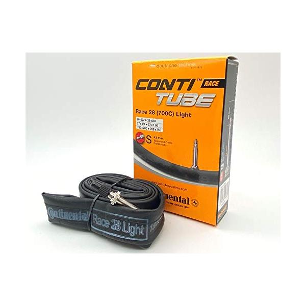 コンチネンタル(Continental) チューブ Race28 Light 軽量 700×20-25c 仏式 バルブ長さ 42mm 1本 ロードバイク 自転車 [並行輸入品]