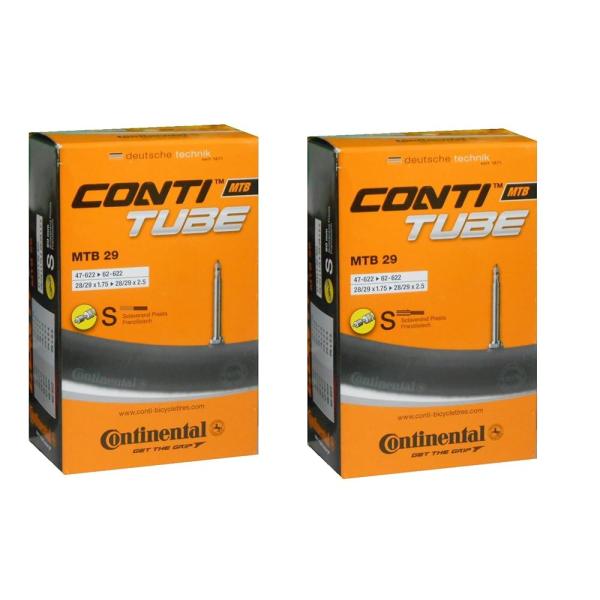 2本セット コンチネンタル Continental MTB29 ロングバルブチューブ60mm 28/29×1.75-2.5(47-622/62-622) (仏式バルブ) [並行輸入品]