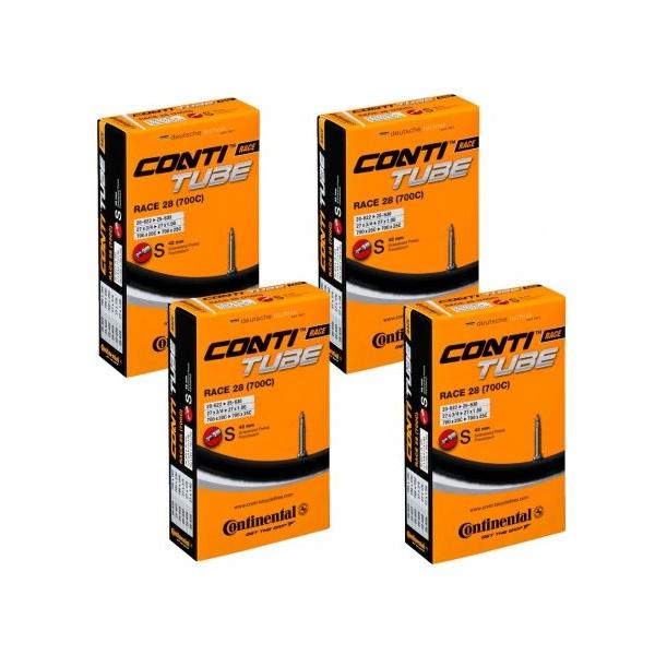 他サイト： 4 本セット コンチネンタル(Continental) チューブ Race28 700×20-25C（仏式42mm） [並行輸入品]の商品画像