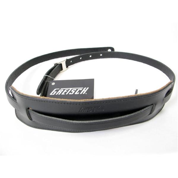 【正規品】 Gretsch グレッチ ギターストラップ Deluxe Vintage Strap/Black ブラック レザー