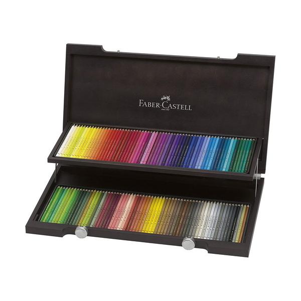 一度試用のみ・ファーバーカステル★ポリクロモス 油性色鉛筆 120色 木箱セット ポリクロモス カステル ポリクロモス色鉛筆セット120色木箱 : 素材本舗