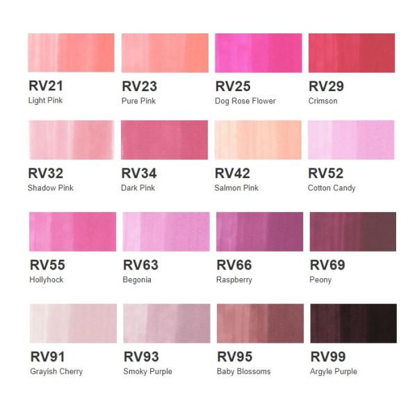 【1本】COPIC コピックスケッチ 単色 RV:Red Violet (赤紫) RV21 RV23 RV25 RV29 RV32 RV34 ...