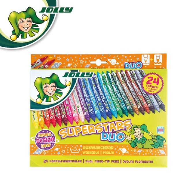 JOLLY ジョリー ペン スーパースターズ デュオ 24色セット 80644 24色