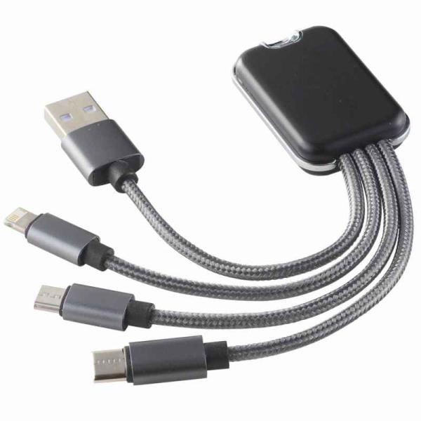 USB 3WAYコネクター 名入れ可能商品 ＊1個からOK＊ 記念品 景品 参加 抽選 来場 来店 成約 創立 イベント 格安