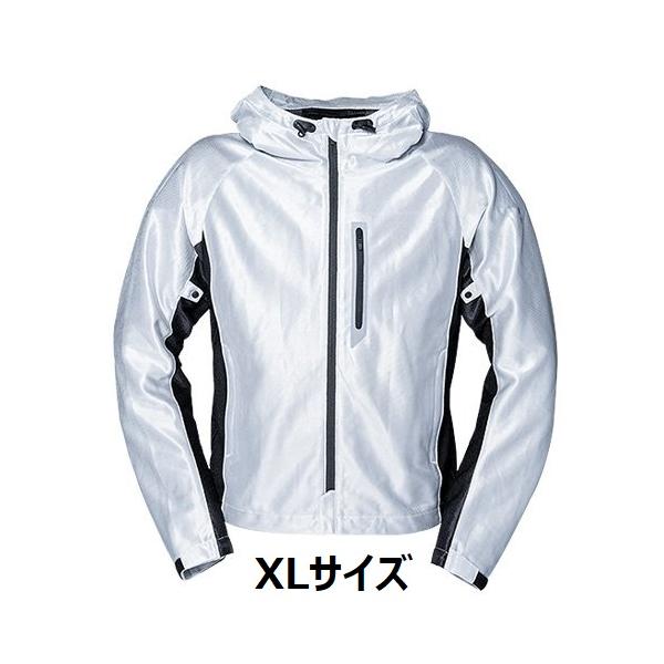 【当店在庫あり】長期在庫特価！YAS76-SA メッシュジャケット シルバーブラック/XLサイズ ワイズギア ヤマハ純正春・夏用 吸汗速乾