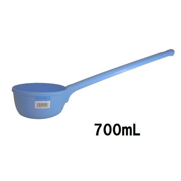 調理用のうどん・そばのタレやスープの取り出しや神社などの口・手洗い用に材質　ポリプロピレンサイズ　　全長約48.5ｃｍ　径　約φ13ｃｍ容量　約700ｃｃ【ひしゃく・水ひしゃく・水杓・水杓子・柄杓・ポリ杓・水まき・水やり】