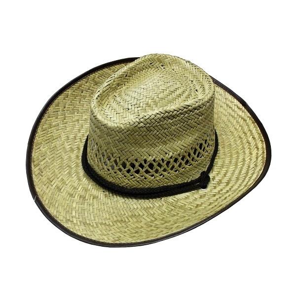 熱中症対策、日射病対策に。作業、レジャーに。材質　本体：灯芯草（いぐさの一種）サイズ　全長　約38.5ｃｍ　ツバ幅　約9ｃｍ　頭サイズ　約56φｃｍ　　　　【麦わら帽子、作業用帽子、農作業用帽子、麦帽子、園芸帽子、日よけ帽子、熱中症対策グッ...