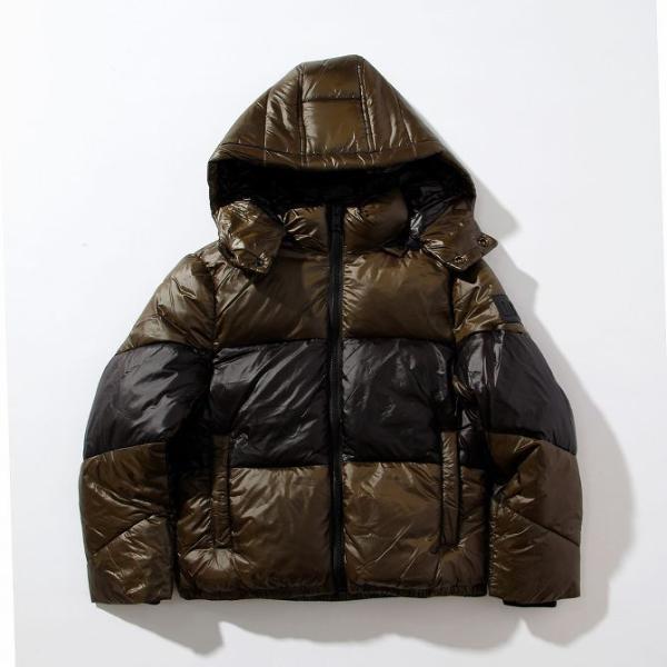 DIESEL フーディーブルゾン　ナイロンブルゾン　カーキ　16Y DIESEL（ディーゼル）の「メンズ ジャケット フーデッドジャケット