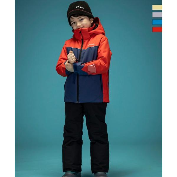 LONGINUS/Red とBlue ２枚セット KIDS/JUNIOR】Color Blocking Junior Two-piece ストレートライン