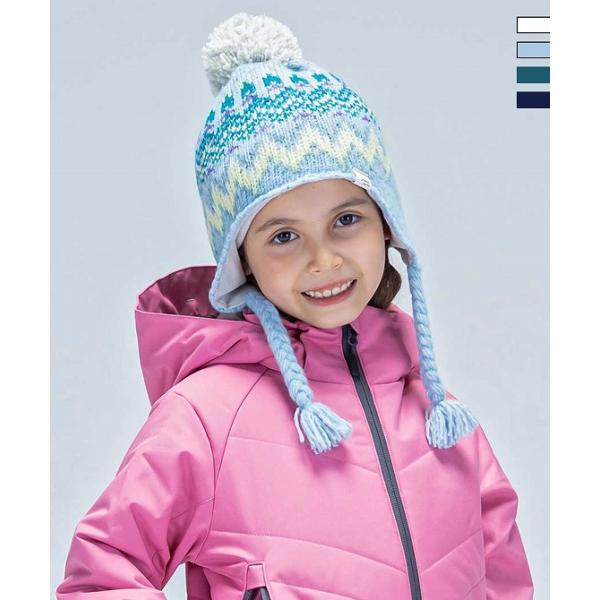 phenixski 2023 Autumn/Winter Collection耳あてタイプのジュニア用ニットキャップ。裏地吸汗/速乾機能、ネームラベル付き。SIZE / 高さ / 幅JF / 19 / 25COMP表地　アクリル55%, ポ...