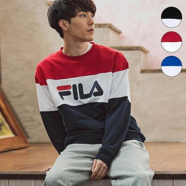 FILA タートルネックセーター カラーブロック FILA タートルネックセーター カラーブロック FILA