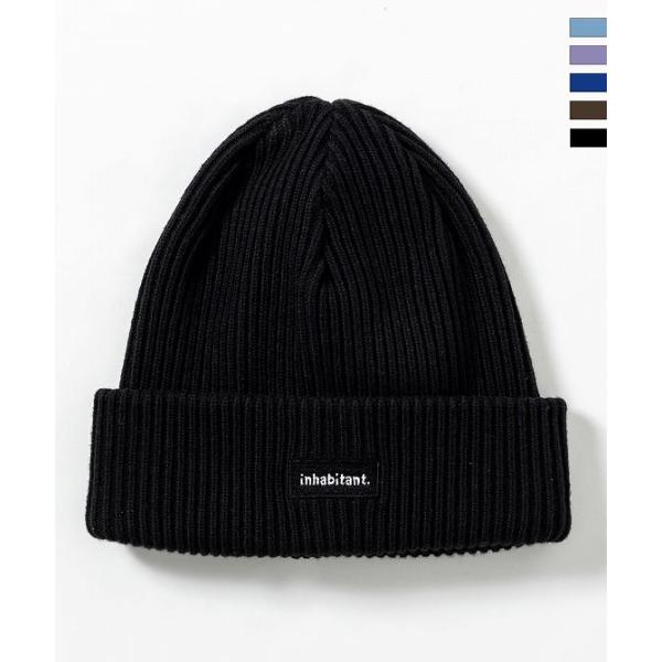 【希少】INHABITANT ニット帽（※ボンボン無しです） inhabitant（インハビタント） ロゴニットキャップ メンズ : SHIFFON
