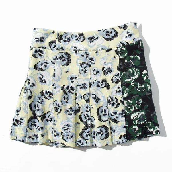 MARNI マルニ フラワー プリント ボックス プリーツ スカート 花