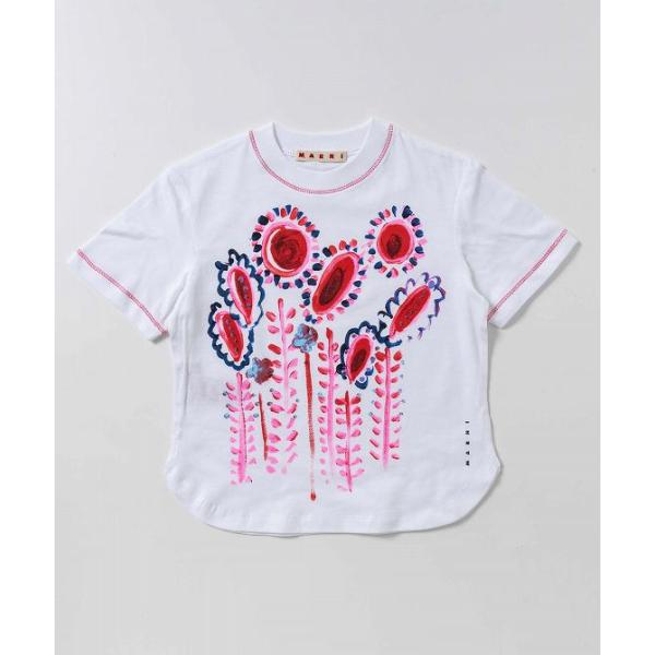 MARNI - 美品！MARNIマルニ ロゴプリント半袖Tシャツ　カットソー レディース キッズ MARNI（マルニ） グラフィック半袖Tシャツカットソー 女の子 子供服