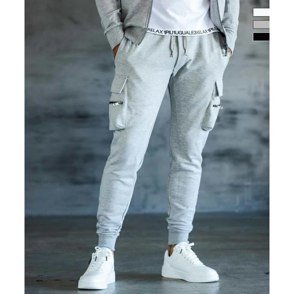 【セットアップ対応品番】カーゴパーカー：uso-24038SIZEウエストゴム：約20cm伸縮可能S 約(ウエスト74 股上23.5 股下69.5 わたり30 裾幅10 ヒップ100)cmM 約(ウエスト78 股上24 股下71 わたり31...