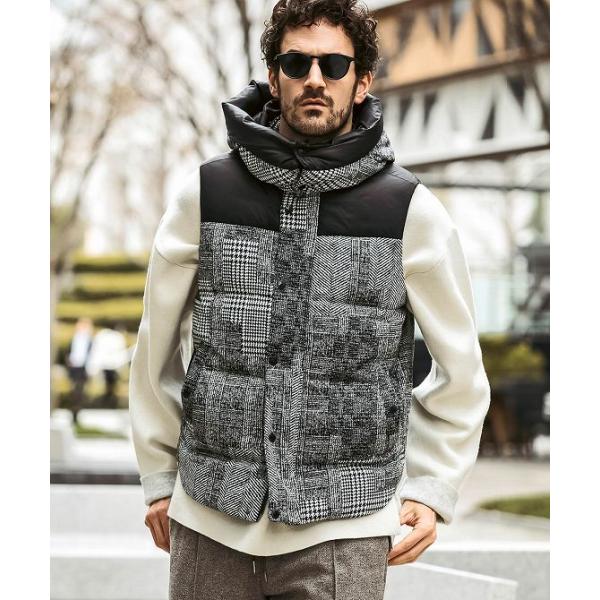 1PIU1UGUALE3 ウール混 ダブルベスト ブラック/グレー 8 1PIU1UGUALE3 ウール混 ダブルベスト ブラック/グレー 8 1PIU1UGUALE3