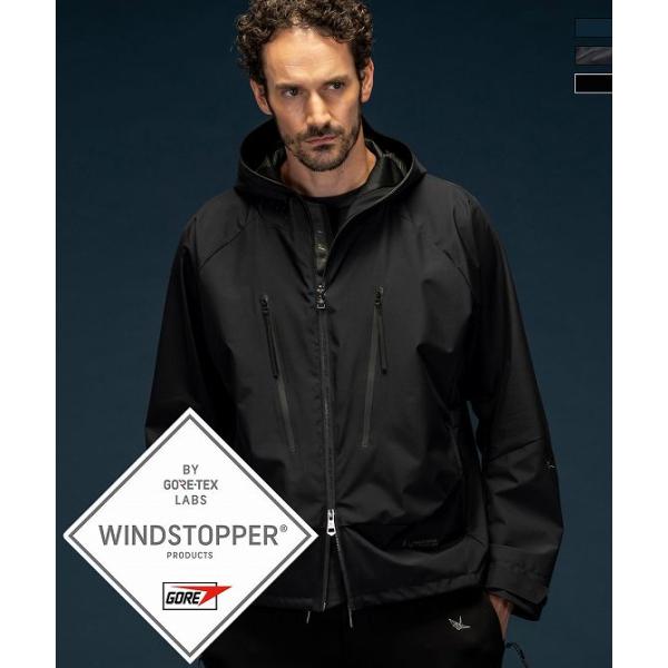 1piu1uguale3 マウンテンパーカー　ブルゾン　ブラック　Ⅵ フルジップ 1PIU1UGUALE3 RELAX マウンテンパーカー ウインドブレーカー