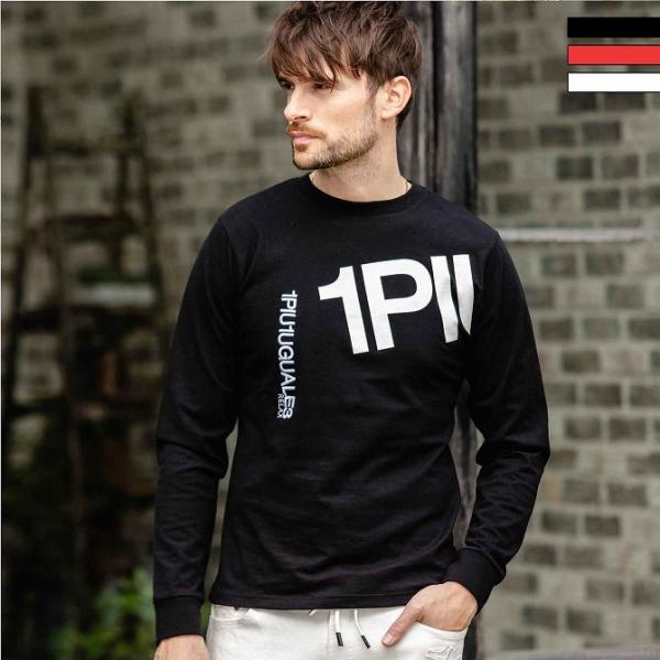 1PIU1UGUALE3 長袖Tシャツ 1PIU1UGUALE3 RELAX ウノピュウノウグァーレトレ 長袖Tシャツ