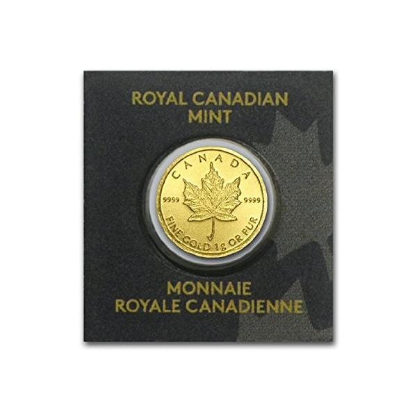 24金 メイプル金貨 1g カナダ王室造幣局 メイプルリーフ金貨 ゴールドコイン