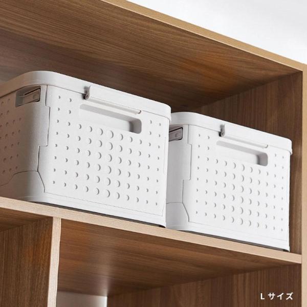 収納ボックス 収納ケース フタ付き プラスチック おしゃれ 北欧 折りたたみ コンテナ キャスター付き 蓋付き