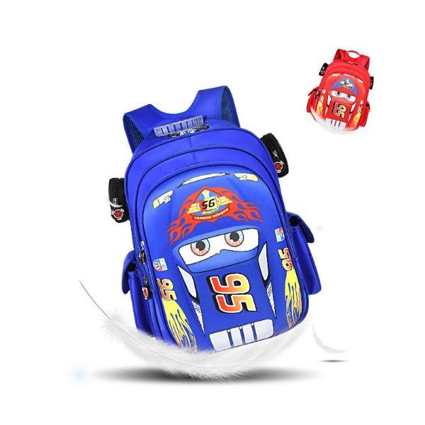 リュックサック Cars カーズ マックィーン リュックサック　子供用リュックサック 大容量 軽量 通学バッグ 素材：ポリエステルカラー：ブルーレッドサイズ：S：高約31cm×幅約25cm×奥行約11cm　　3?5才適用M：高約34cm×幅...
