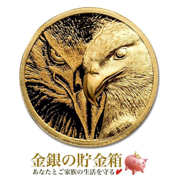 マジェスティック イーグル金貨 1/10オンス プルーフ 純金 コイン 原産国モンゴル 3.11gの金貨 24金 イーグル Gold Coin