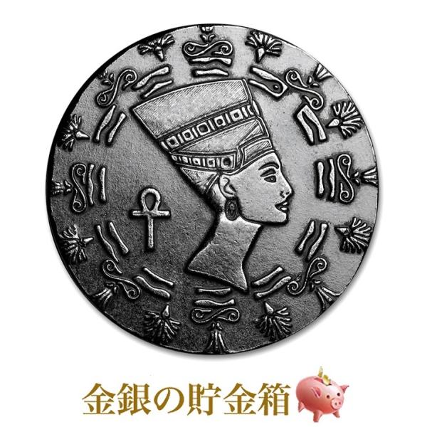 エジプト王妃ネフェルティティ銀貨 1/10オンス クリアケース入り 純銀 コイン モナーク プレシャス メタル発行