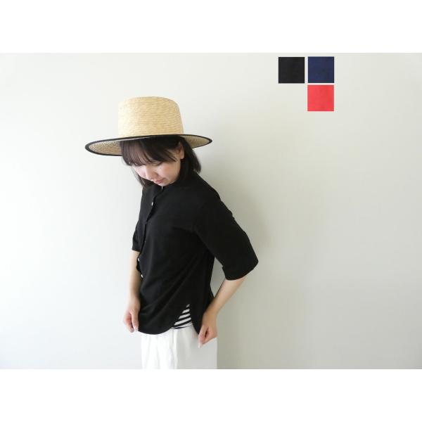homspun(ホームスパン) 60/2天竺半袖カーディガン(261-6565) : SPACE