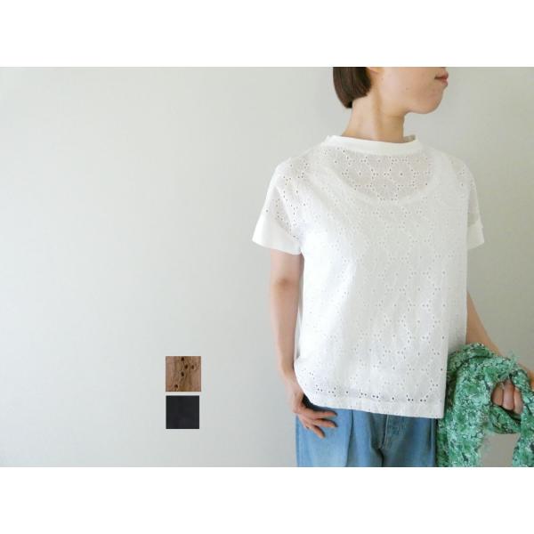【SALE】SOUFFLE 刺繍ローンドッキングフレンチプルオーバー(26S-C212)※セール商品の為、送料無料サービス対象外