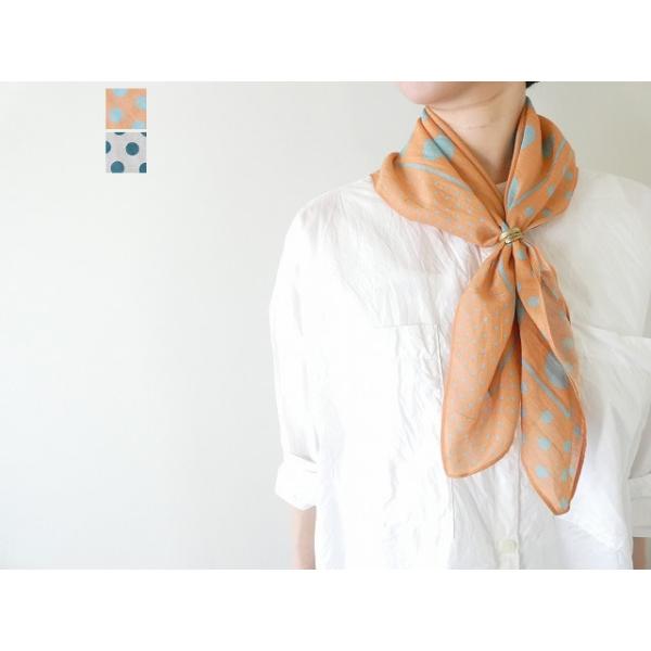 うーなページ shs ドットを組み合わせたパネルスカーフ(305053) : SPACE MOO
