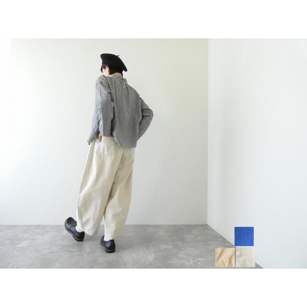 【期間限定値下】新品！《grin》コットンリネンシーチングカーブパンツ grin(グリン) コットンリネンシーチングカーブパンツ(8244P001