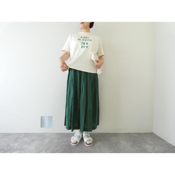 【SALE】BLUE LAKE MARKET(ブルーレイクマーケット) アメリカンドライ天竺ヘムラウンドプリントTシャツ A DEL DE SOTO(B-521029)