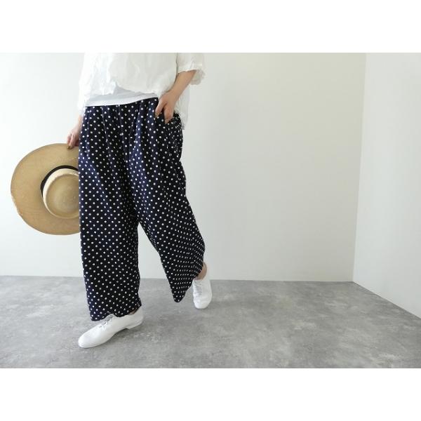 しーた。Gauze# ガーゼ ボルカドットワイドパンツ spacemoo_g1065