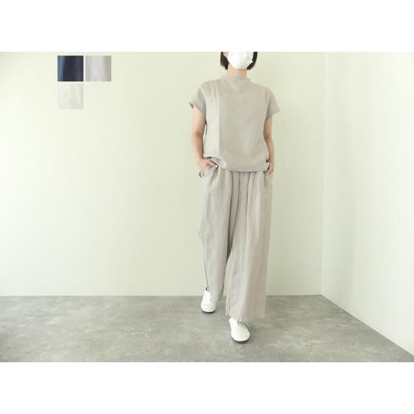 ＊値下げ＊LAITEREレイトリーリネンタックパンツ 50％OFF】LAITERIE（レイトリー） リユールリネン ワイドタック