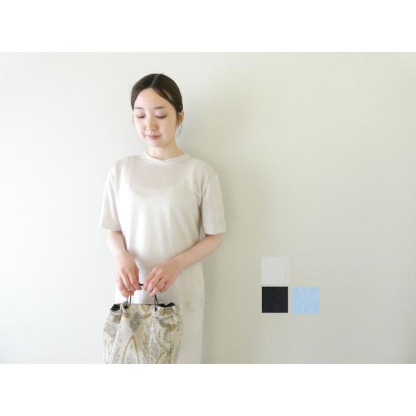 【SALE】mao made(マオメイド) belgium linen ベルギーリネンハーフスリーブスタンダードTEE(611205)※セール商品の為、送料無料サービス対象外