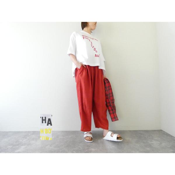 mao made(マオメイド) AラインROGO ROGO プリントTシャツ(631204)