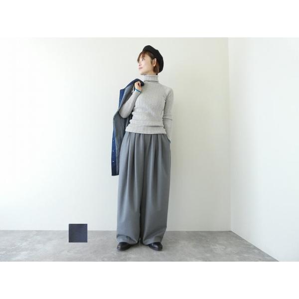 mizuiro ind(ミズイロインド) ワイドタックパンツ(3-260082