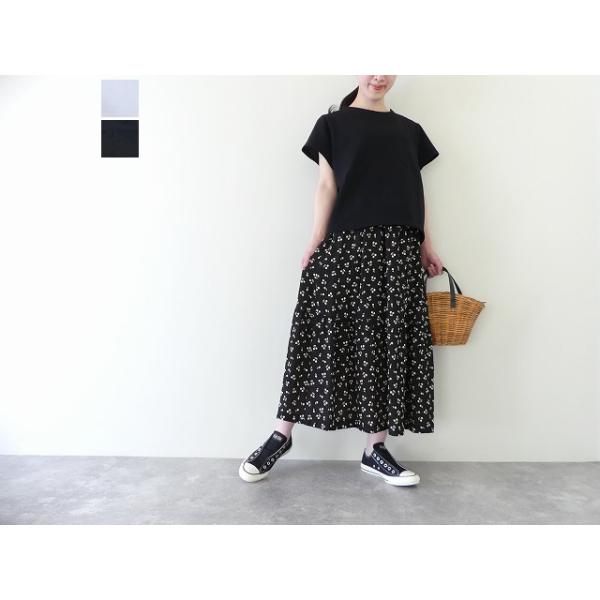 SARAHWEAR(サラウェア) 鹿の子Tee(C91393) SARAHWEAR - ＜Deborah＞鹿の子 肩釦Tee（C91393） - Sheth