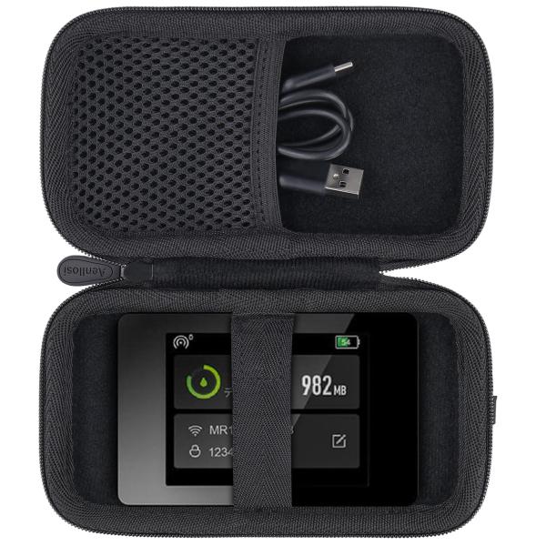 【商品概要】【合理的な保管】Aenllosi 収納ケースは、リチャージWiFi MR1/インスタントwi fi T8/リチャージ WiFi one ワールド のために特別に設計されており、リチャージwi fiルーターとその他の付属品ーをまと...