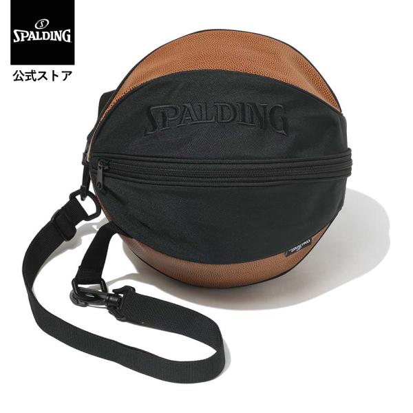 他サイト： 【公式】SPALDING スポルディング ボールバッグ クラシック ブラック×ブラウン 42-008CB バスケットボール ボールケース 1個入れ 収納 ショルダー 肩掛けの商品画像