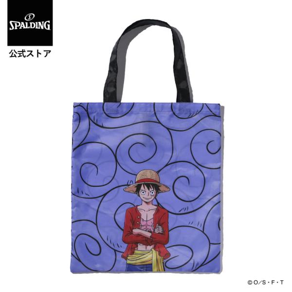 スポルディング 公式 パッカブルトートバッグ ONE PIECE ゴムゴムの実 50-026PG エコバッグ 折り畳み 軽量 かわいい ショッピングバッグ コラボレーション