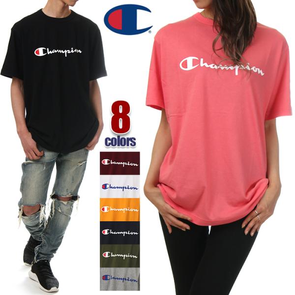チャンピオン Tシャツ メンズ レディース CHAMPION Tシャツ 半袖 大きいサイズ ロゴ 無地 日本規格 ストリート系 アメカジ ブランド  ファッション :top-cp-04a01:スパーク 通販 