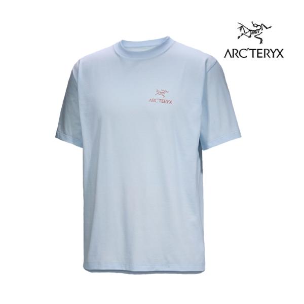 ARC'TERYX アークテリクス クラッグ SL コットン バード ワード ショートスリーブ シャツ KRAGG SL COTTON BIRD WORD SS ALPINE BLUE / STONE RED X000009535