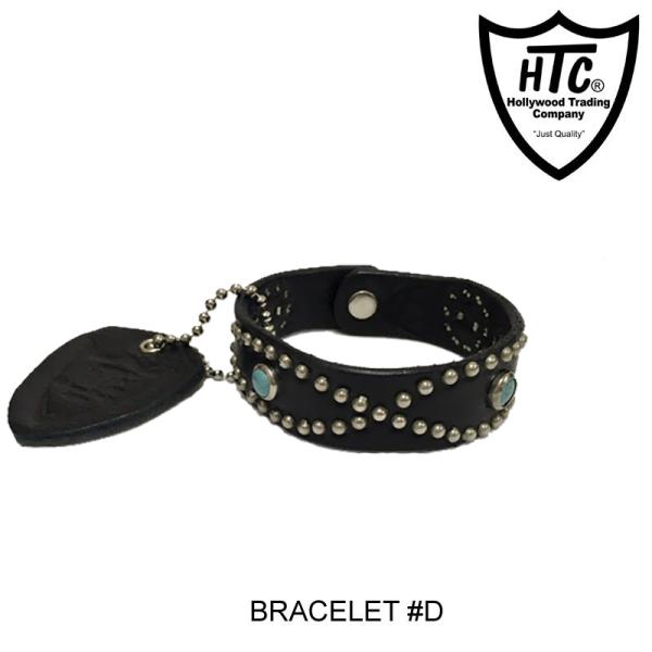 HTC HOLLYWOOD TRADING COMPANY ハリウッド トレーディング カンパニー BRACELET #D ブレスレット BLACK VINTAGE NICKEL REAL TURQUOISE