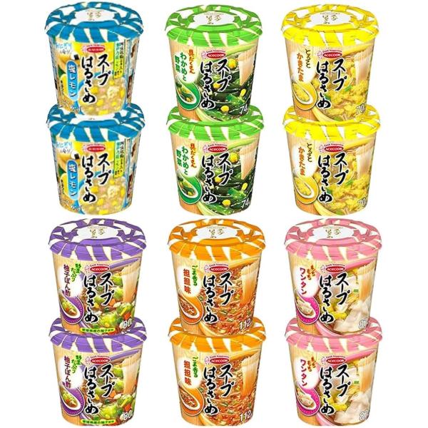【14時までのご注文で当日発送】エースコック スープはるさめ 6種×各2個 計12個 詰め合わせ