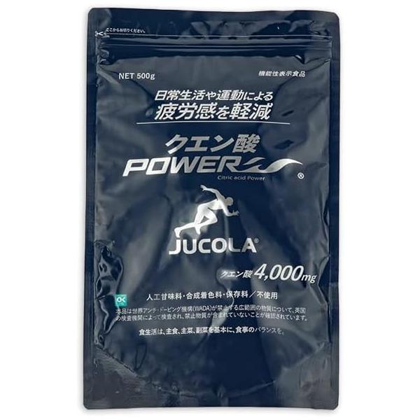 【JUCOLA 】クエン酸パワー 500g｜機能性表示食品 疲労感軽減