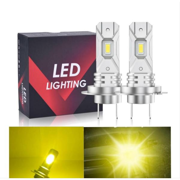 「商品情報」「主な仕様」車用 バイク用 H7 ゴールドイエロー LED ヘッドライト ハイビーム ロービームDC12V-16V 直流車用 照射角度：360度発光／IP65防水 耐震耐熱性アルミニウムボディと高機能空冷システム搭載雨、霧、雪の...