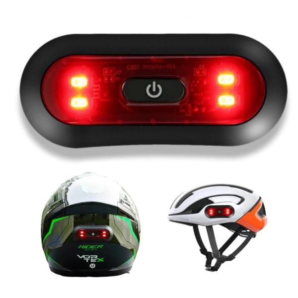 バイク 自転車 ヘルメット 安全 LED ライト リアライト テールライト テールランプ USB充電式 ランプ  ストロボ 後方 警告灯 防水