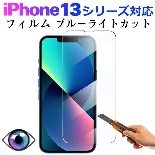 iPhone 13 Pro Max mini用 強化ガラスフィルム ブルーライト